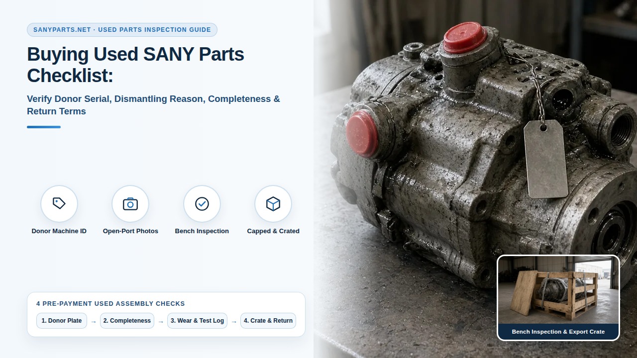 Buying Used SANY Parts: A Condition Evidence Checklist