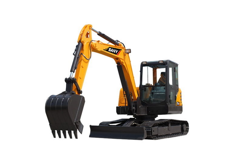 SANY SY50U excavator — used to identify the machine class for parts